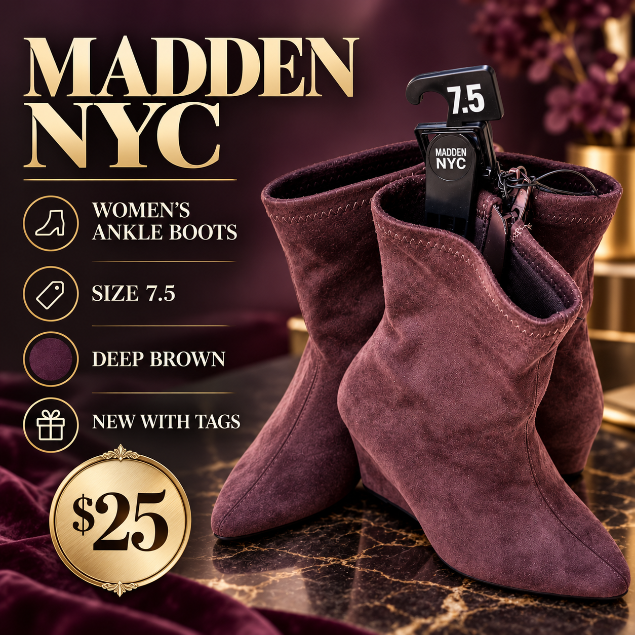 Madden NYC Women's Ankle Boots Size 7